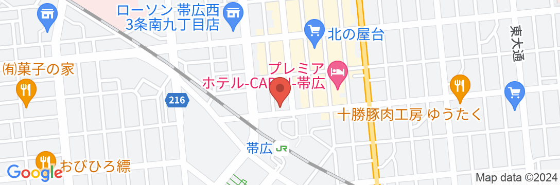 リッチモンドホテル帯広駅前の地図