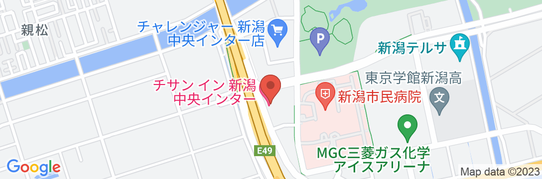 チサンイン新潟中央インターの地図