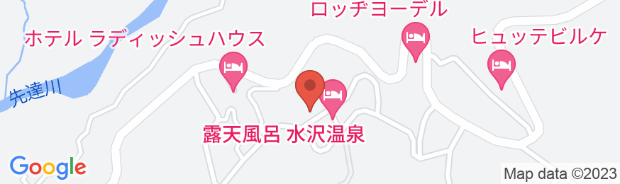 田沢湖水沢温泉郷セルリアンリゾートAONIの地図