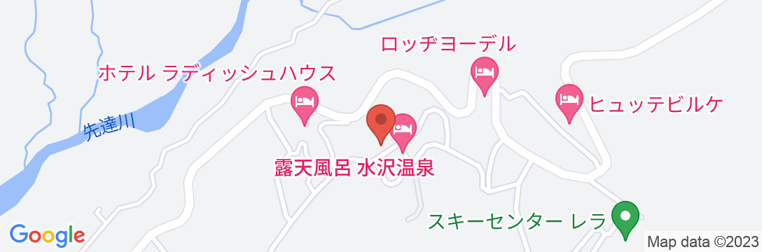 田沢湖水沢温泉郷セルリアンリゾートAONIの地図