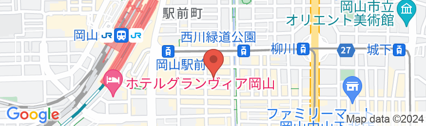 レガロホテル岡山の地図