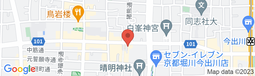 プチホテル京都の地図