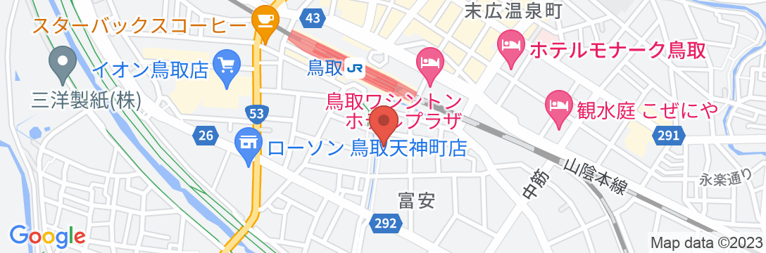 アパホテル〈鳥取駅前南〉の地図