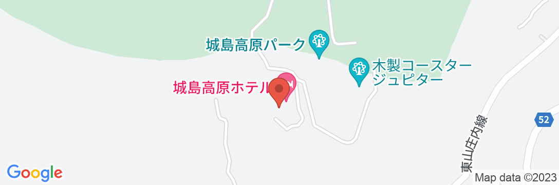 別府城島温泉 城島高原ホテルの地図