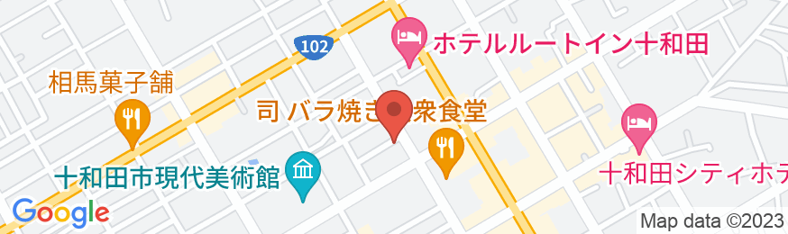 ホテルルートイン十和田の地図