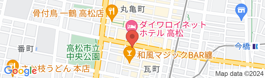 さぬきの湯 ドーミーイン高松(ドーミーイン・御宿野乃 ホテルズグループ)の地図
