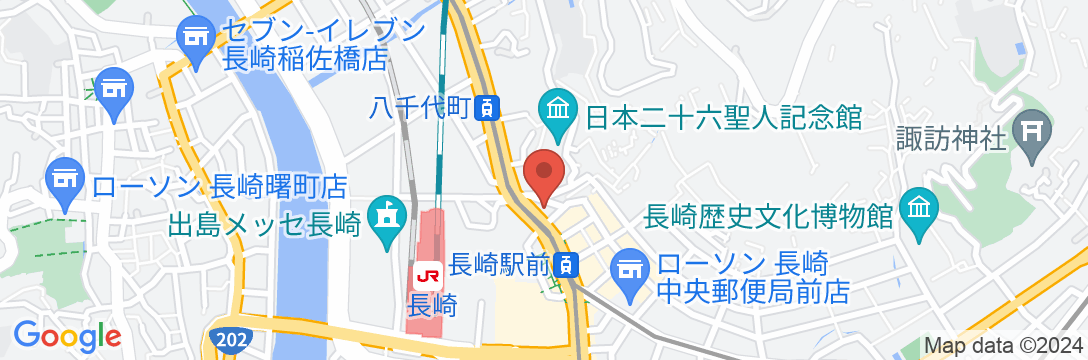 アパホテル〈長崎駅前〉の地図
