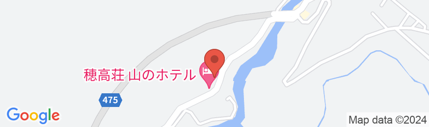 穂高荘 山のホテルの地図