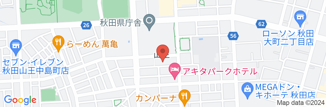 地方職員共済組合秋田宿泊所 ルポールみずほの地図
