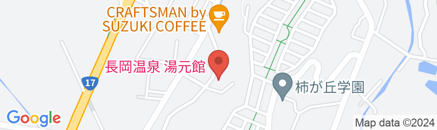 長岡温泉 湯元館の地図