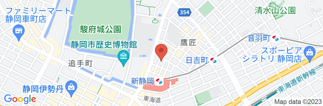 ビジネスホテル駿府の地図