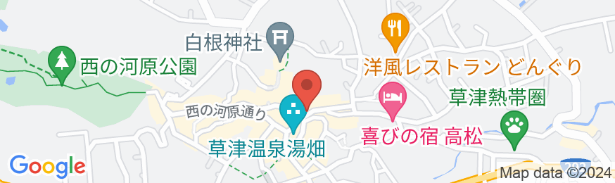 草津温泉 日新館の地図