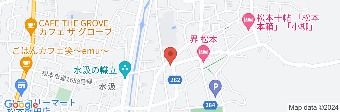 松本 浅間温泉 ホテル玉之湯の地図