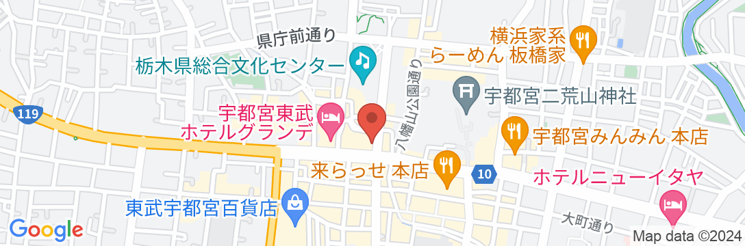 ホテル・ザ・セントレ宇都宮の地図