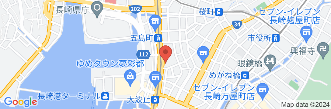 エスペリアホテル長崎の地図