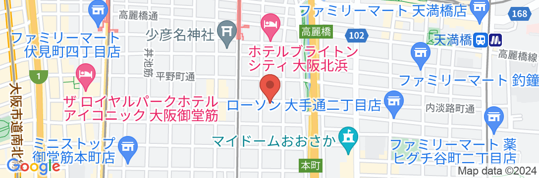 ホテルマイステイズ堺筋本町の地図