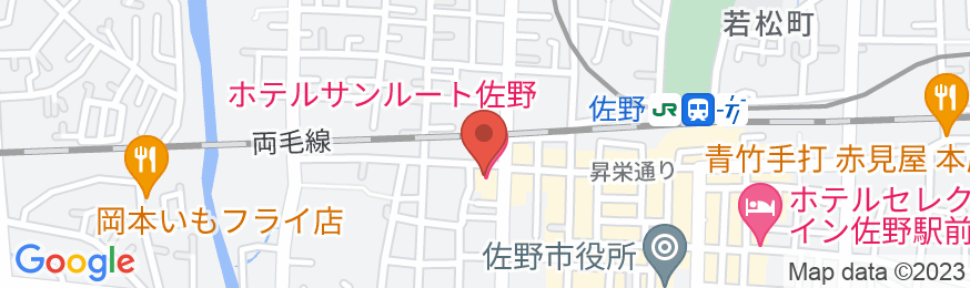ホテルサンルート佐野の地図