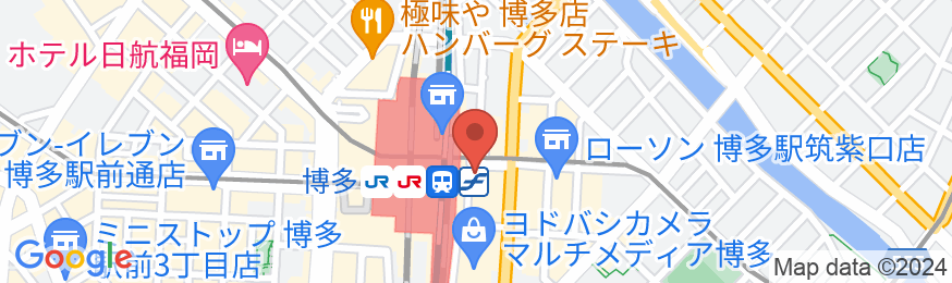 ホテルクリオコート博多の地図
