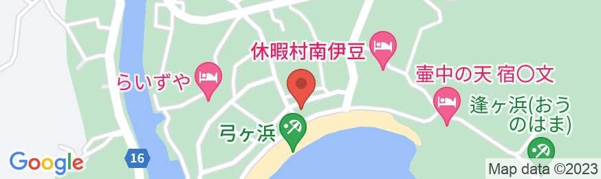 南伊豆弓ヶ浜温泉 なごみ詩の地図