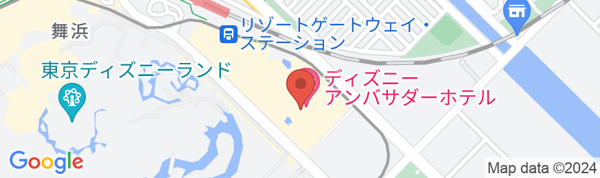 ディズニーアンバサダー(R)ホテルの地図