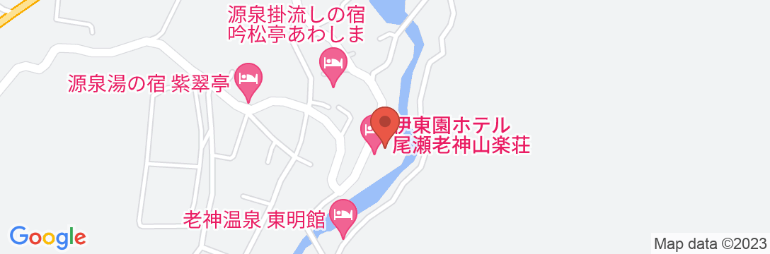 伊東園ホテル尾瀬老神 山楽荘の地図