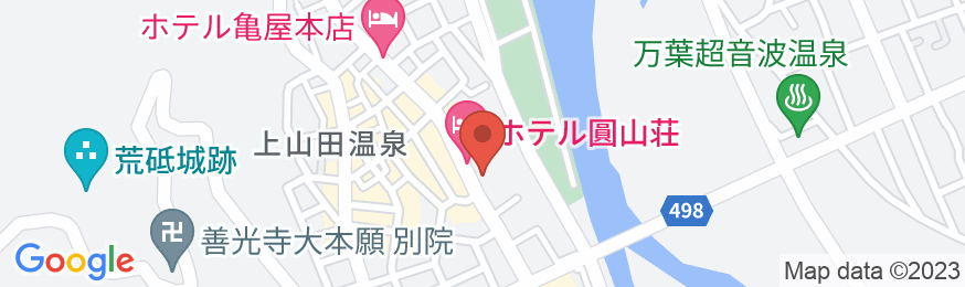 戸倉上山田温泉 ホテル圓山荘の地図