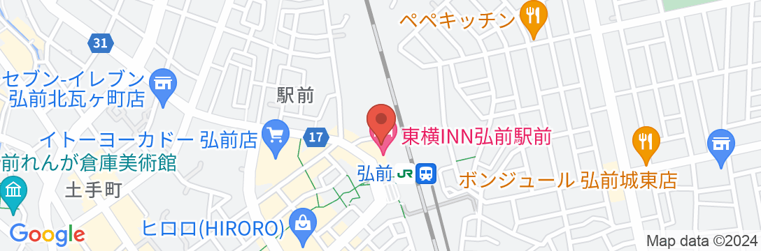 東横INN弘前駅前の地図