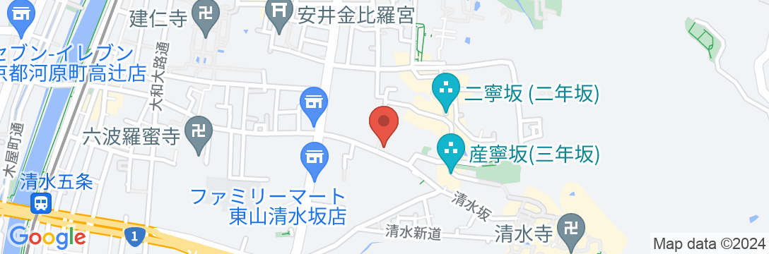 京都東山荘の地図