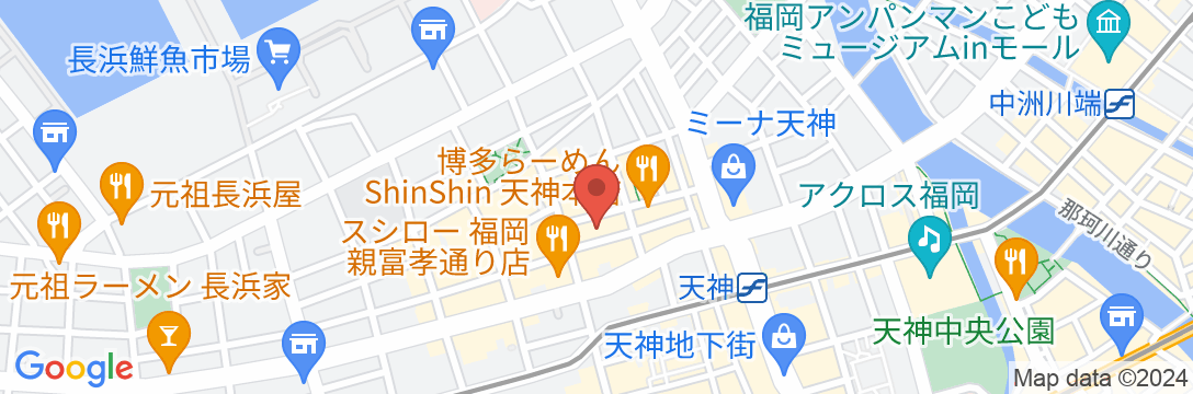 ホテルマイステイズ福岡天神の地図