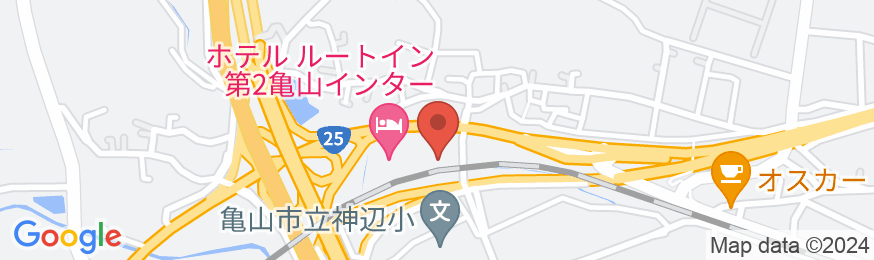 ホテルルートイン第2亀山インターの地図
