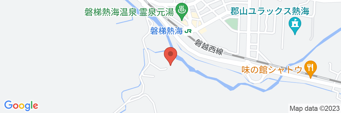 磐梯熱海温泉 万葉の宿 八景園の地図