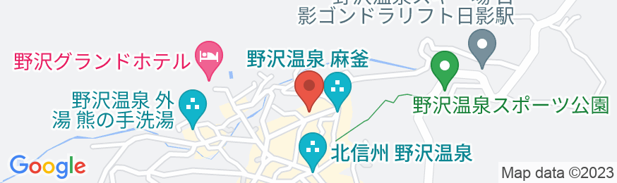 野沢温泉 桐屋旅館の地図