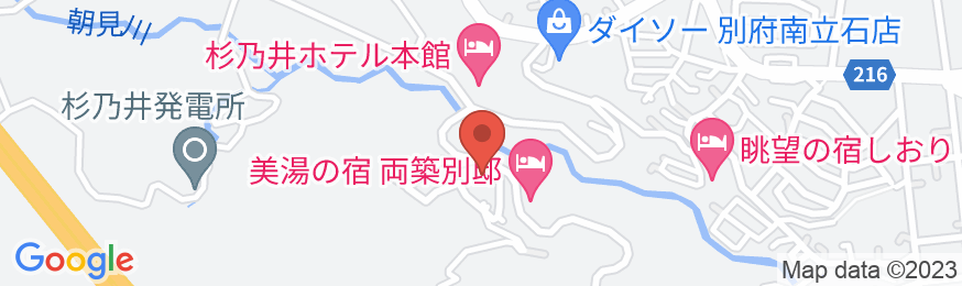 別府観海寺温泉 旅亭 松葉屋の地図