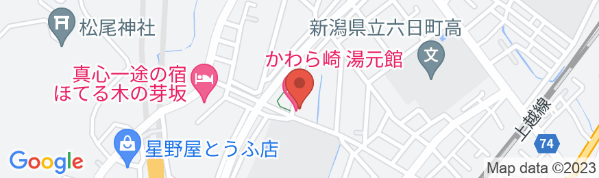 かわら崎 湯元館の地図