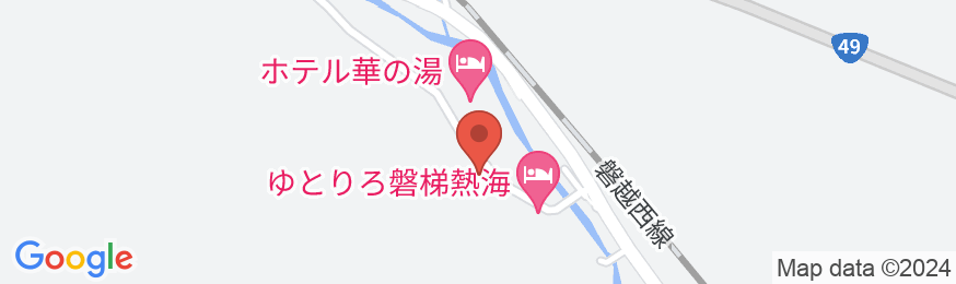 磐梯熱海温泉 をりふしの宿 昭月の地図