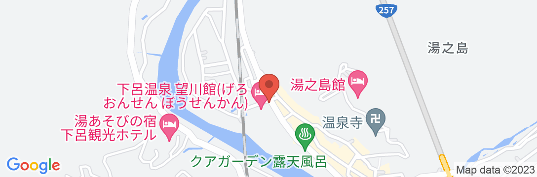 下呂温泉 望川館(ぼうせんかん)の地図