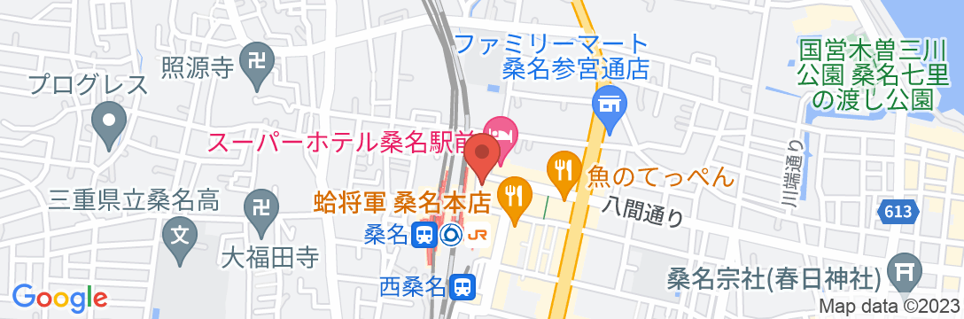 桑名グリーンホテル<桑名駅前>の地図