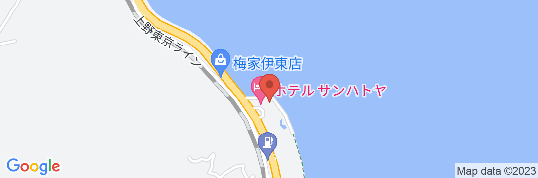 伊東温泉 サンハトヤの地図