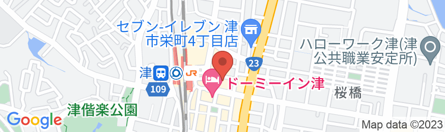 ホテルエコノ津駅前の地図