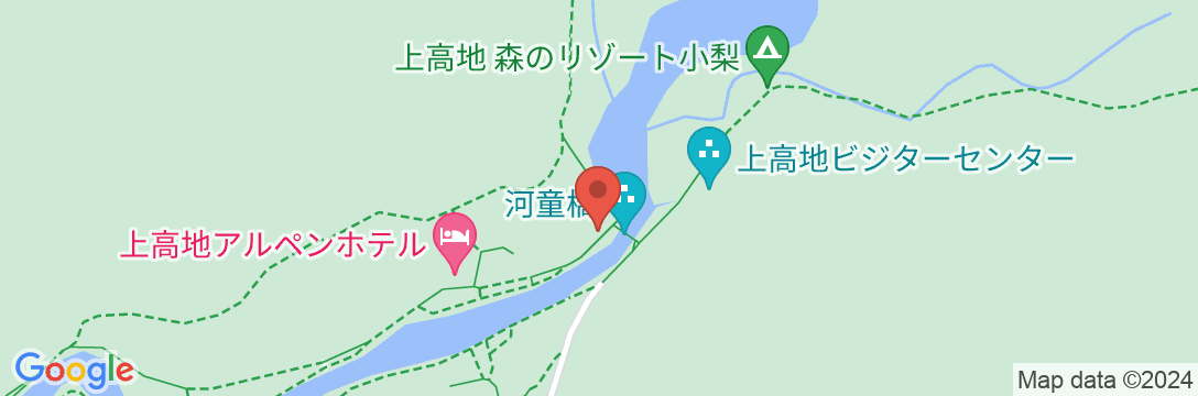 THE PARKLODGE 上高地(旧:山の旅舎 五千尺ロッヂ)の地図