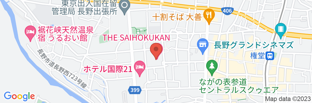 THE SAIHOKUKAN HOTEL(長野ホテル犀北館)の地図