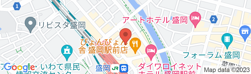 東横INN盛岡駅前の地図