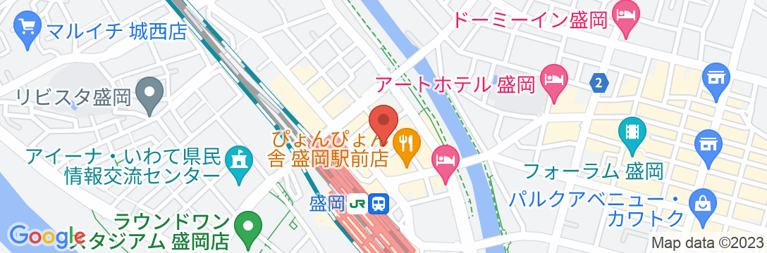東横INN盛岡駅前の地図