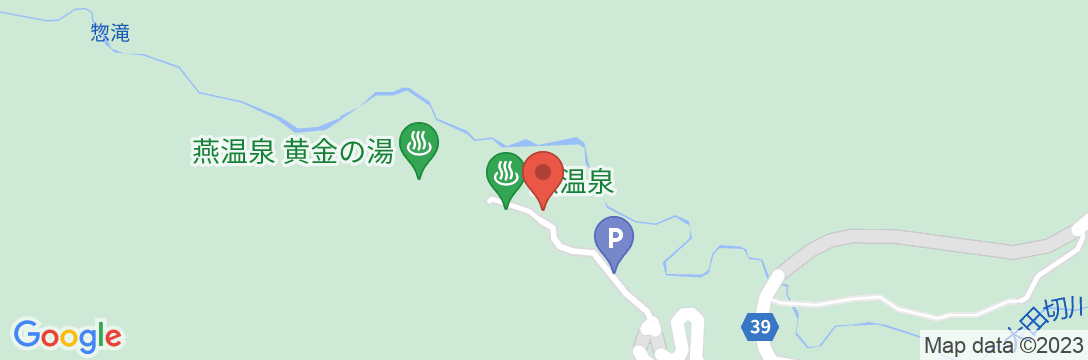 燕温泉 ホテル花文(旧中村屋旅館)の地図