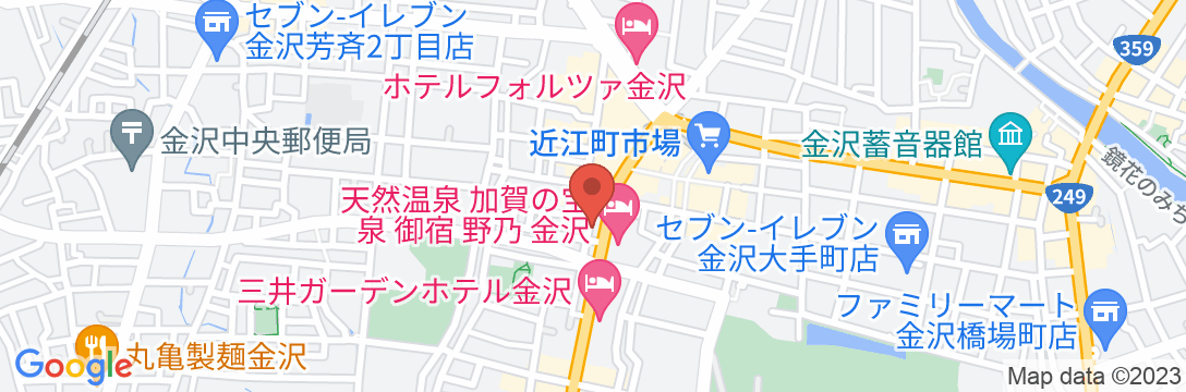 ホテルリソルトリニティ金沢の地図