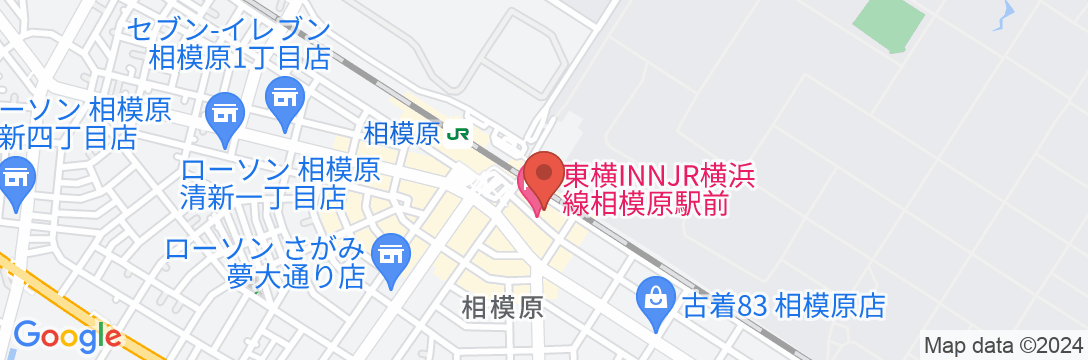 東横INNJR横浜線相模原駅前の地図