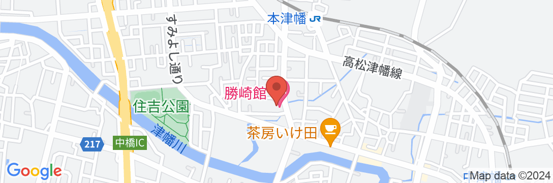 勝崎館の地図