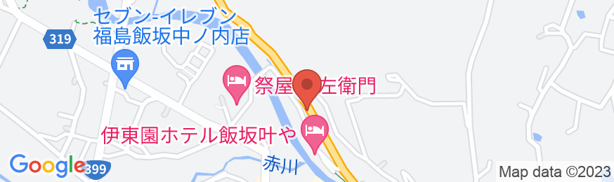 飯坂温泉 ホテル天竜閣の地図