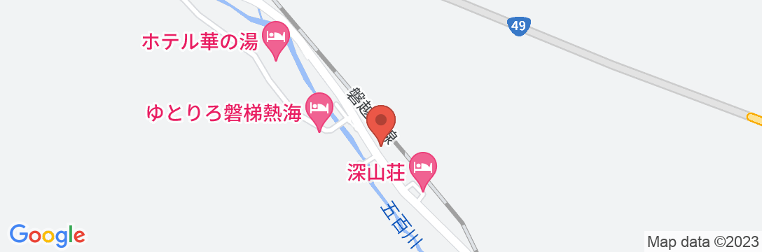 磐梯熱海温泉 山城屋の地図