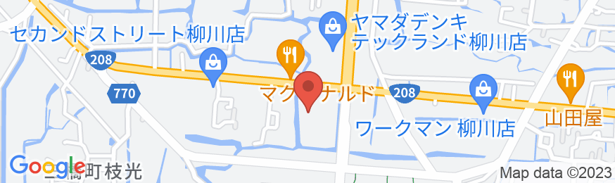 柳川温泉ホテル 輝泉荘の地図